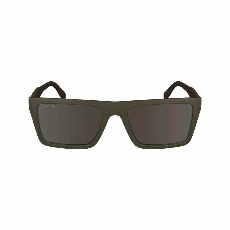 Gafas de sol de hombre Lacoste L6009S-275 rectangulares - Montura de acetato Havanna, lentes de policarbonato marrones, protección UV400