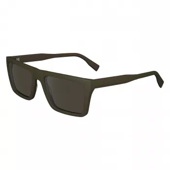 Gafas de sol de hombre Lacoste L6009S-275 rectangulares - Montura de acetato Havanna, lentes de policarbonato marrones, protección UV400