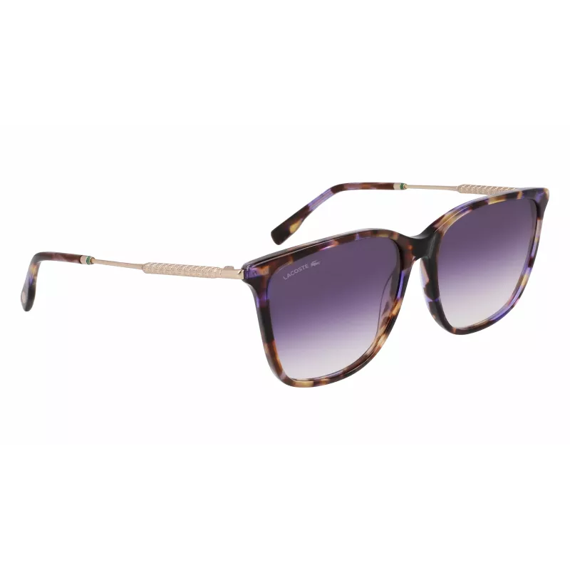 Lacoste L6016S-219 Gafas de sol mujer Havana marrón cuadradas acetato