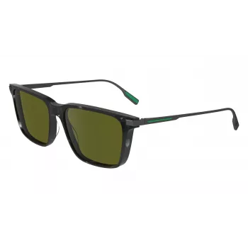 Lacoste L6017S5517240 gafas de sol rectangulares Havana para hombre - lentes marrones 55/17/145 mm