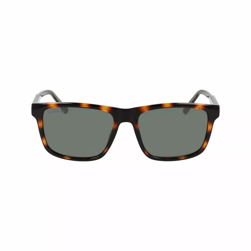 Lacoste L6025S-214 Gafas de sol rectangulares hombre - Havana/gris - 56/17/145 mm