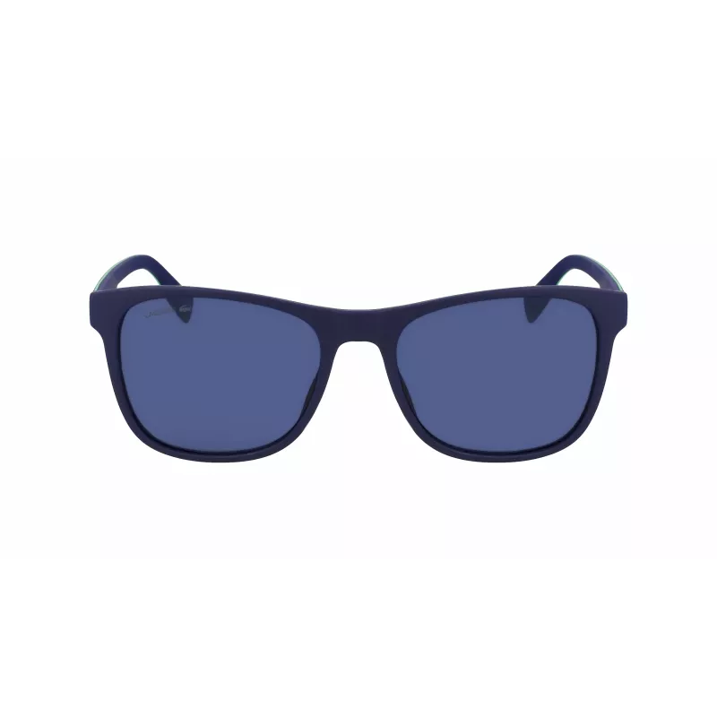 Gafas de sol rectangulares de hombre Lacoste L6031S-424 - montura azul, lentes grises, UV400