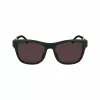 Lacoste L6043S-301 Gafas de sol hombre rectangulares - montura verde, cristales grises, 56/18/145 mm