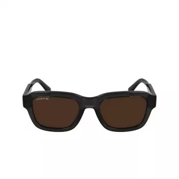 Lacoste L6048S-035 Gafas de sol hombre montura acetato rectangular lentes gris oscuro gris 51mm