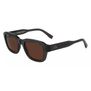 Lacoste L6048S-035 Gafas de sol hombre montura acetato rectangular lentes gris oscuro gris 51mm