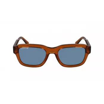 Lacoste L6048S-210 unisex gafas de sol cuadradas Havana marrón 51mm