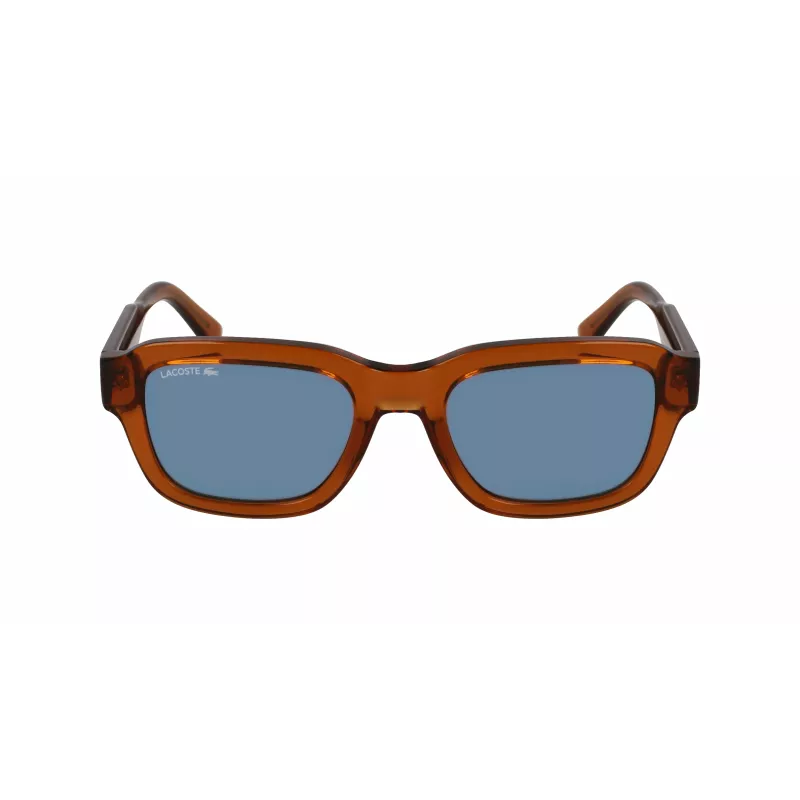 Lacoste L6048S-210 unisex gafas de sol cuadradas Havana marrón 51mm