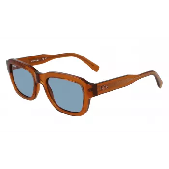 Lacoste L6048S-210 unisex gafas de sol cuadradas Havana marrón 51mm