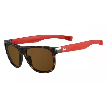 LACOSTE L664S-5517214 Gafas de sol unisex - Montura negra, lentes grises, 55/17/140 mm