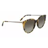 Lacoste L928S-214 gafas de sol mujer Havana marrón degradado 56mm