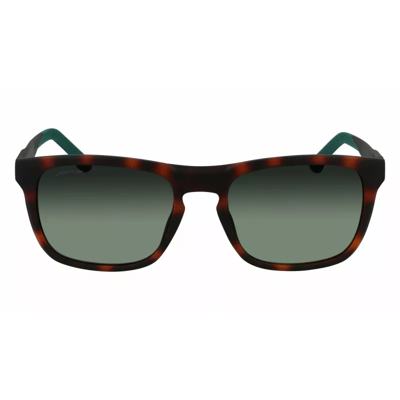Lacoste L956S-230 gafas de sol de hombre Havana marrón rectangular acetato 55 mm