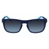 Lacoste Gafas de sol de hombre L956S 401, montura azul, lentes grises, 55 mm