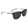 Lacoste L960S-430 gafas de sol de hombre, montura azul, cristales grises, 56 mm