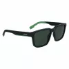Gafas de sol de hombre Lacoste L999S-301, montura verde mate, lentes verde oscuro, 55/18/145 mm