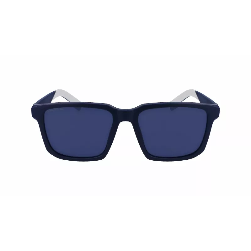 Lacoste L999S-401 hombre gafas de sol - montura de acetato havana, lentes de policarbonato azules, protección UV400