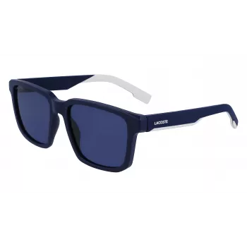 Lacoste L999S-401 hombre gafas de sol - montura de acetato havana, lentes de policarbonato azules, protección UV400