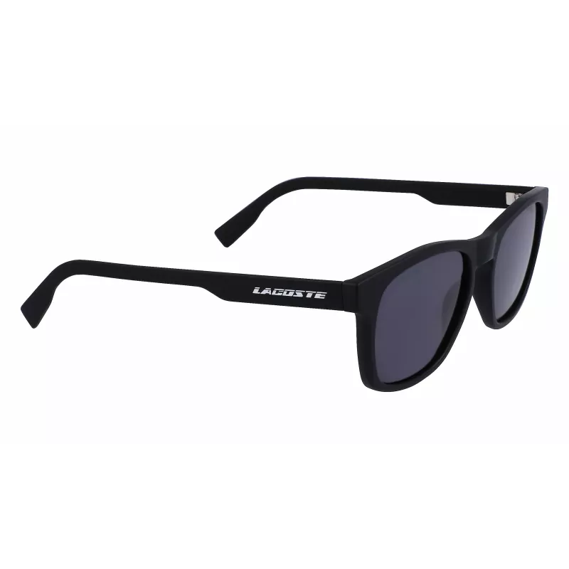 Lacoste Gafas de sol rectangulares de hombre L988S-2 - Montura negra lentes grises 54mm