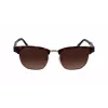 Lacoste Gafas de sol para hombre L266S-214 Havana Marrón Rectangular Acetato UV400