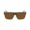 Lacoste Gafas de sol de hombre L6027S-275 Havana acetato rectangular 57mm
