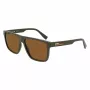Lacoste Gafas de sol de hombre L6027S-275 Havana acetato rectangular 57mm