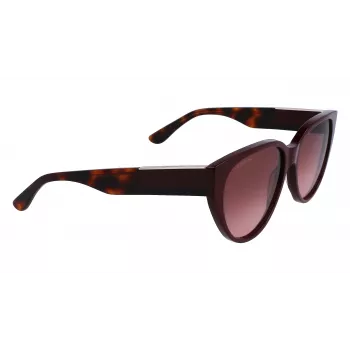 Lacoste Gafas de sol para mujer L985S-603 Burdeos Montura gris Lente degradada gris 59mm