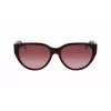 Lacoste Gafas de sol para mujer L985S-603 Burdeos Montura gris Lente degradada gris 59mm