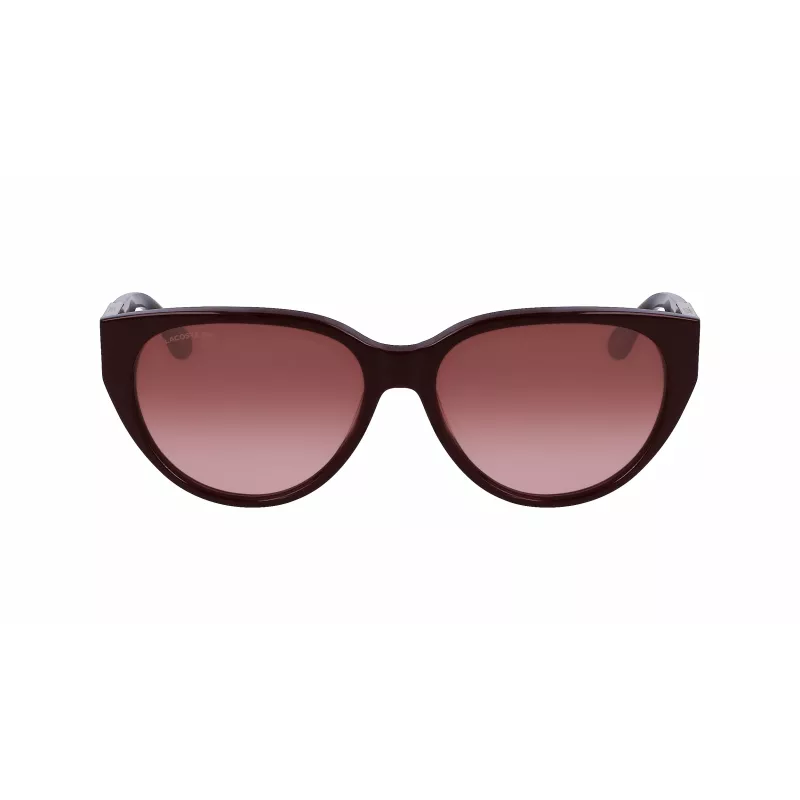 Lacoste Gafas de sol para mujer L985S-603 Burdeos Montura gris Lente degradada gris 59mm