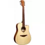 Lag GLA Tramontane 70 DC Dreadnought Cutaway Guitarra acústica-eléctrica - natural