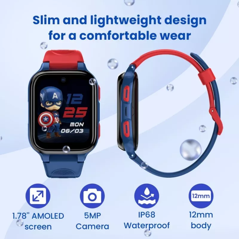 LAGENIO AI Kids Watch K9 4G azul
