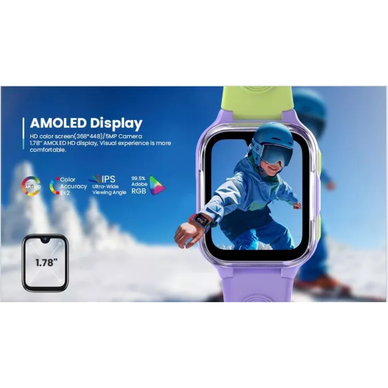 Reloj infantil LAGENIO AI Kids Watch K9 4G lila
