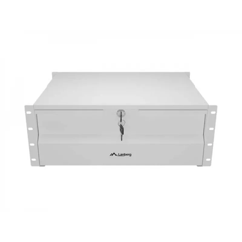Bandeja LANBERG 19 pulgadas 4U 360mm gris (4U/483x360mm, capacidad de carga hasta 90kg, montaje en 4 puntos)