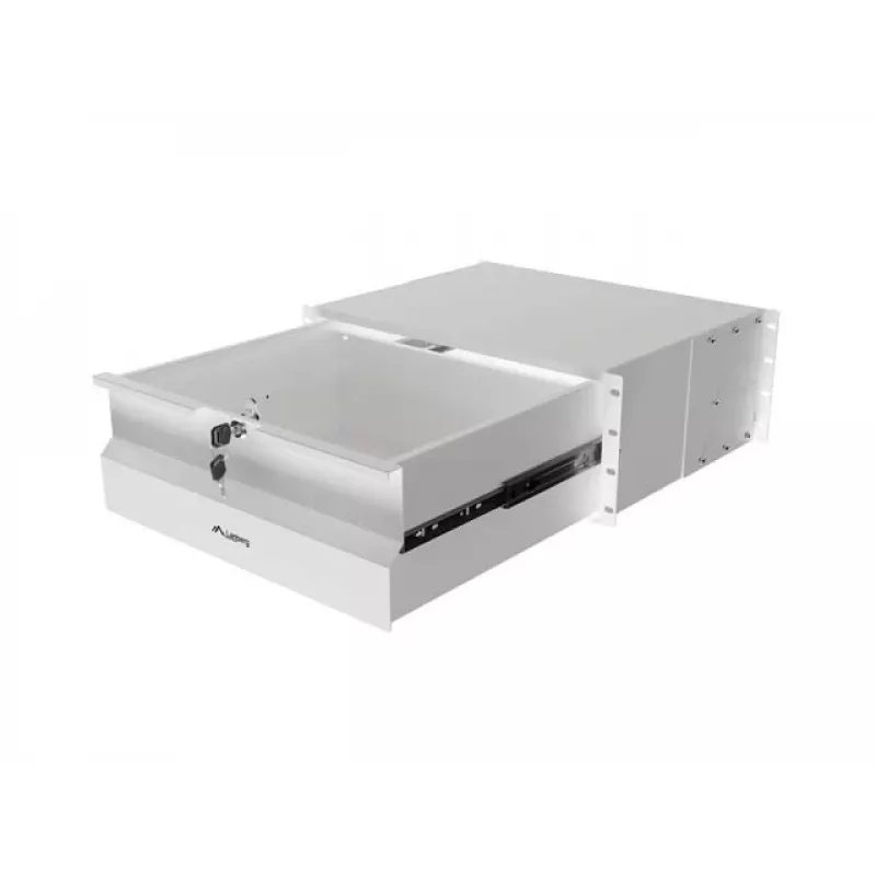 Bandeja LANBERG 19 pulgadas 4U 360mm gris (4U/483x360mm, capacidad de carga hasta 90kg, montaje en 4 puntos)