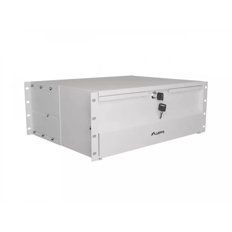 Bandeja LANBERG 19 pulgadas 4U 360mm gris (4U/483x360mm, capacidad de carga hasta 90kg, montaje en 4 puntos)