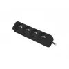 Lanberg Regleta de Enchufes, 4 Tomas Francesas, Cobre de Calidad, 1,5 m | PS0-04E-0150-BK