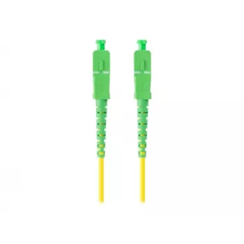 Latiguillo de fibra óptica LANBERG SM SC/APC-SC/APC Simplex G.657.A1 1m amarillo