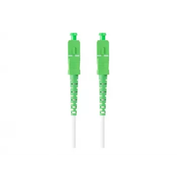 LANBERG FO-SASA-SS31-0150-WH Cable de parcheo de fibra óptica monomodo SC/APC a SC/APC simplex 15 m, LSZH, G.657.B3, 3,0 mm, blanco