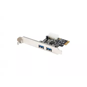 Lanberg PCE-US3-002 Tarjeta PCI Express USB 3.2 Gen 1 interna con 2 puertos externos y 1 cabecera interna