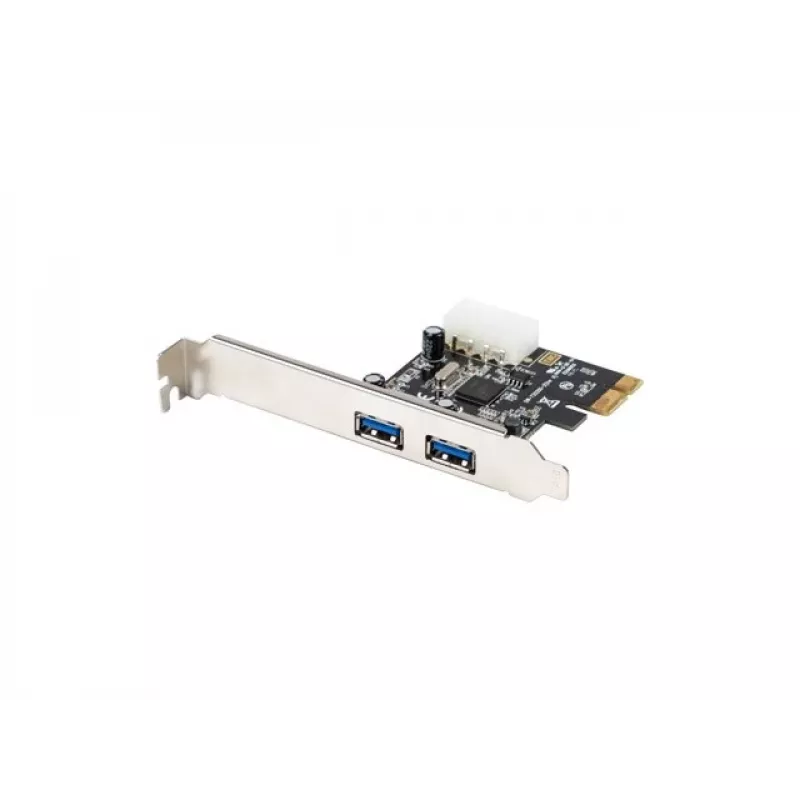 Lanberg PCE-US3-002 Tarjeta PCI Express USB 3.2 Gen 1 interna con 2 puertos externos y 1 cabecera interna