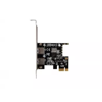 Lanberg PCE-US3-002 Tarjeta PCI Express USB 3.2 Gen 1 interna con 2 puertos externos y 1 cabecera interna