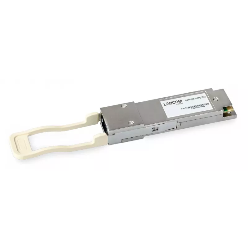 Módulo transceptor LANCOM QSFP28 100GbE 100GBase-SR4, MPO-12 multimodo, 850nm, 100m, pack de 10 uds.