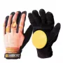 Guantes de downhill longboarding Landyachtz Slide Gloves S - Black con pucks de UHMW-PE