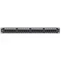 LANVIEW LPP110 panel de parcheo 1U 24 puertos Cat5e RJ-45 sin blindaje (Krone IDC)