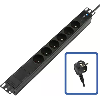 LANVIEW POWER STRIP 19 - 6 tomas - 1U