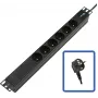 LANVIEW POWER STRIP 19 - 6 tomas - 1U
