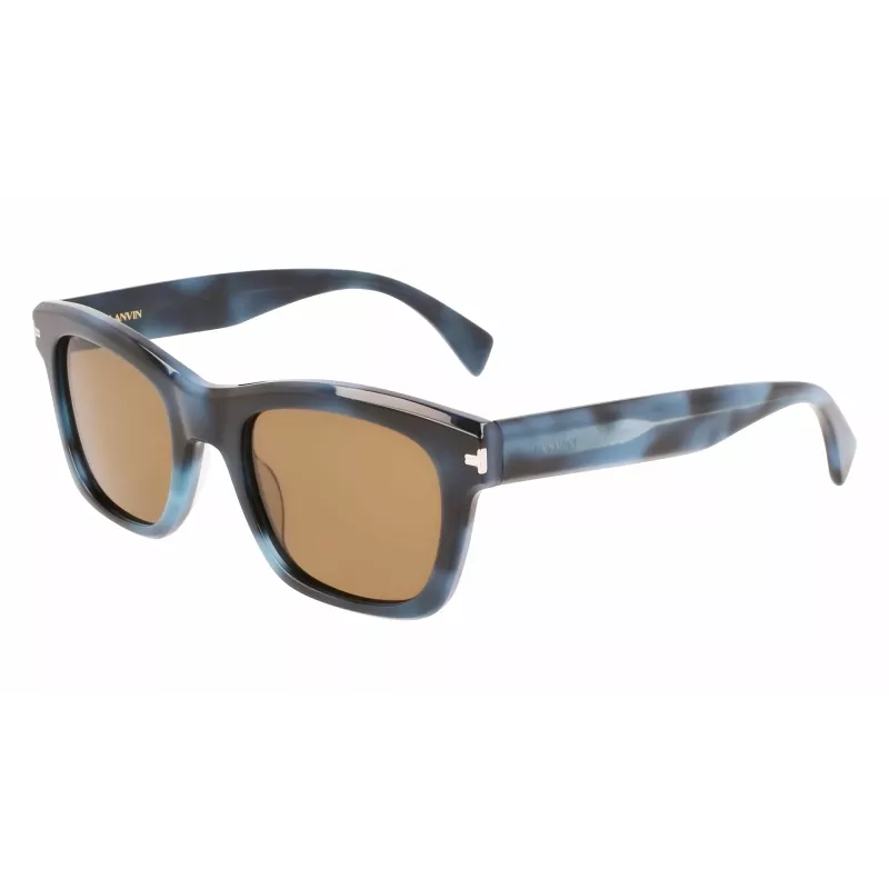 Gafas de sol de hombre LANVIN LNV620S-425 cuadradas de acetato - montura azul, lentes grises, UV400