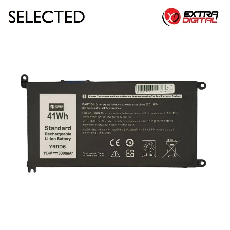 Batería de portátil DELL YRDD6, 3600mAh, Extra Digital Selected