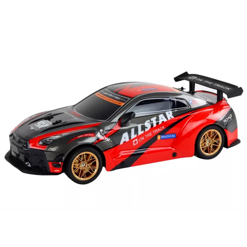 Gran coche deportivo teledirigido 1:10 rojo Lean Toys