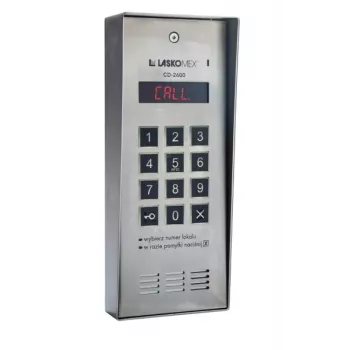 Laskomex CD-2600R portero de audio con lector de llaves RFID de acero inoxidable, montaje en superficie