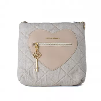 Laura Ashley Bolso bandolera de mujer Dixicream Color crema Piel sintética 24x24x9 cm