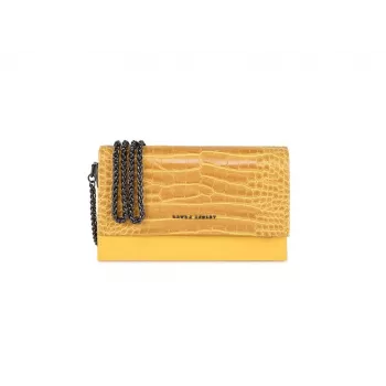 Laura Ashley Bolso bandolera de mujer Dudle Croc ocre 22x12x5 cm